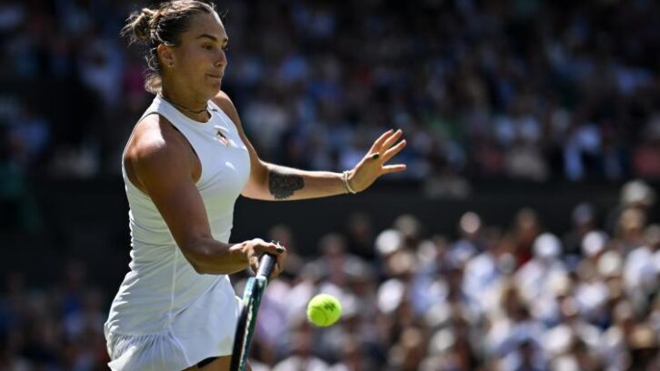 Image à la une de Wimbledon: Sabalenka échappe de peu à une élimination choc