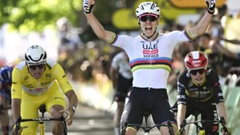 Image à la une de Tour de France: à Rouen, Pogacar atteint le mur du cent