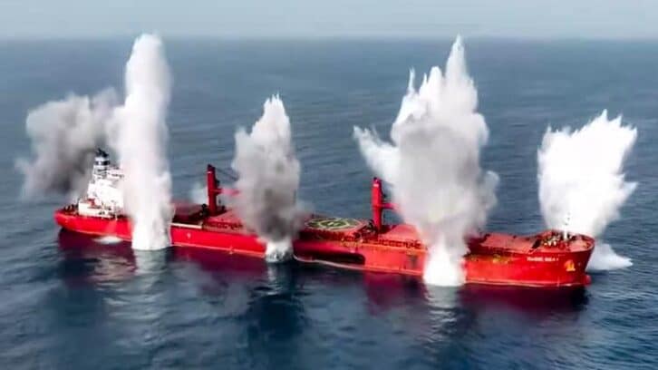 Image à la une de Dix personnes secourues après l’attaque meurtrière d’un navire en mer Rouge