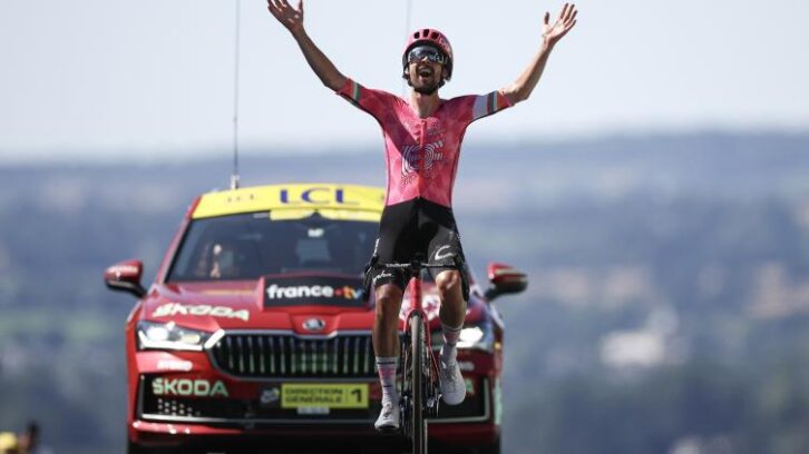Image à la une de Tour de France: Ben Healy remporte la 6e étape à Vire, Van der Poel retrouve le jaune