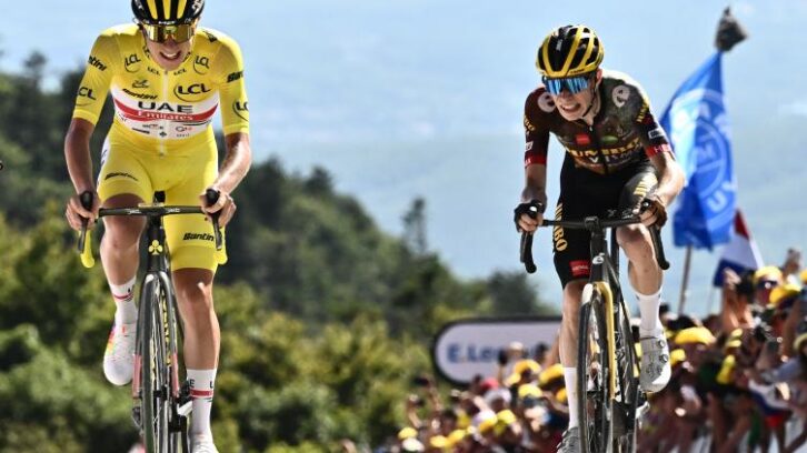 Image à la une de Tour de France: dans les premières étapes de montagne, avantage Pogacar sur Vingegaard