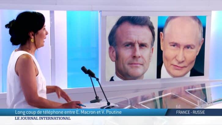 Image à la une de France – Russie : long coup de téléphone entre Macron et Poutine