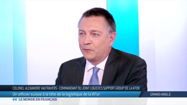 Image à la une de Le Grand angle : un officier suisse à la tête de la logistique de la mission de maintien de la paix de l’OTAN au Kosovo
