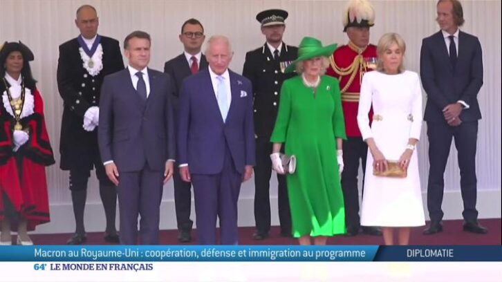 Image à la une de Faste royal pour le président de la République française