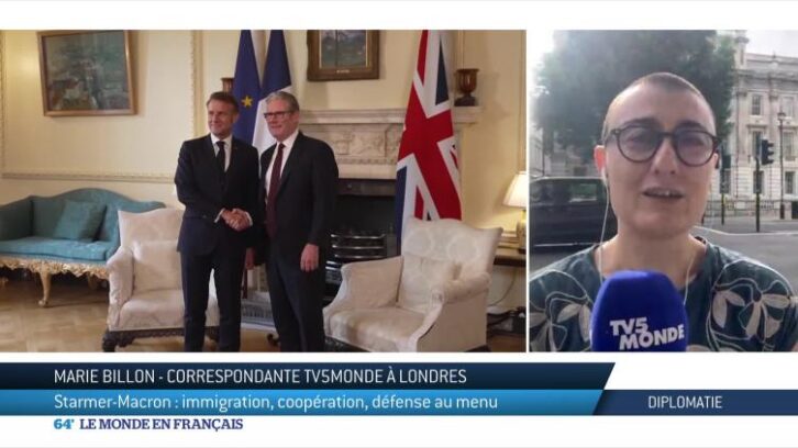Image à la une de Starmer-Macron : immigration, coopération, défense au menu
