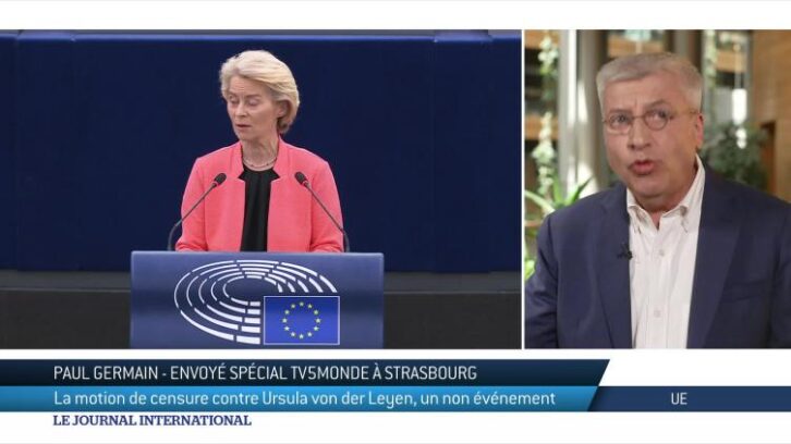 Image à la une de UE : motion de censure contre Ursula von der Leyen, un non événement
