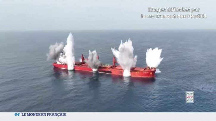Image à la une de Mer Rouge : les Houthis frappent un navire grec