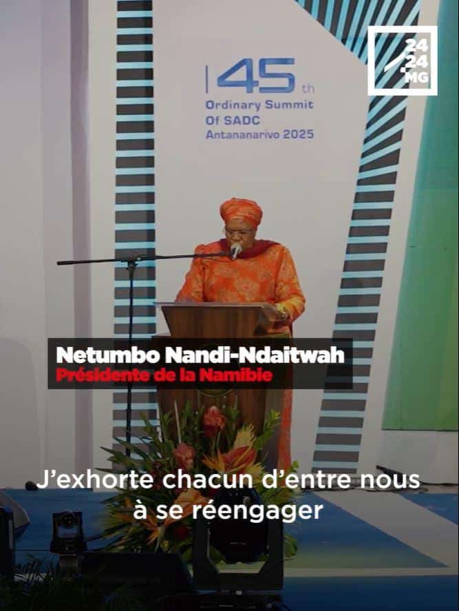 Image à la une de NETUMBO NANDI-NDAITWAH, PRÉSIDENTE DE LA NAMIBIE – “Faisons de notre région un exemple éclatant en matière d’autonomisation des femmes”