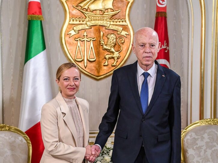 Image à la une de En Tunisie, ce que la énième visite de Giorgia Meloni dit de la diplomatie de Kaïs Saïed