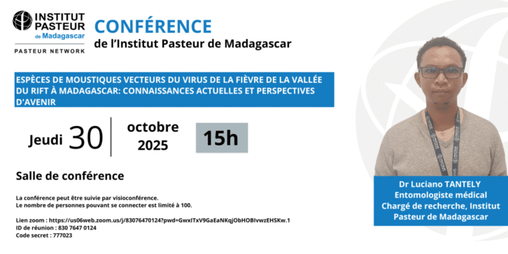 Image à la une de Conférence à l’Institut Pasteur de Madagascar